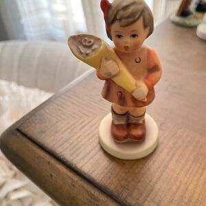 Goebel Figurine with Yellow and Orange Accents